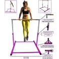 thumbnail image 2 of GymPro Kids Expandable Gymnastics Bar Kip Bar Junior Training Horizontal Bar Height Adjustable 3 to 5 Feet, 2 of 5