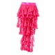 thumbnail image 2 of Pañuelo de cadera para danza del vientre para mujer, falda de cintura para danza del vientre, cinturón de cadera con borlas Rojo rosa, 2 of 9