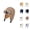 Coffee, variant on Kids Winter Lined Aviator Trapper Hat - Knit Bomber Caps With Windproof Goggles Design, Thermal Warm Function For Boys Girls Outdoor Activities & Snow Cold Weather Protection