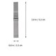 thumbnail image 2 of 22mm Shark Mesh Stainless Steel Watch Band Strap Folding Clasp Watchband (short Pattern Silver), 2 of 2