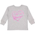 thumbnail image 3 of Inktastic I Love My Glamma in Pink Chalk Heart Boys or Girls Long Sleeve Toddler T-Shirt, 3 of 5