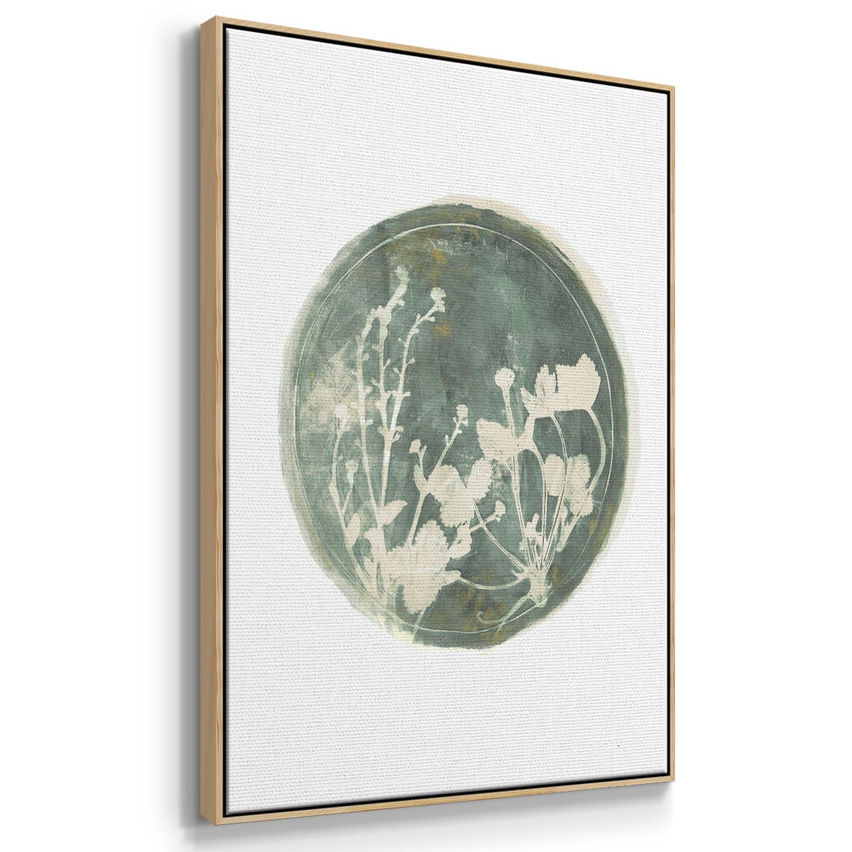 Strawberries and Forge I Framed Premium Gallery Wrapped Canvas - Ready to Hang - 25 x 37 - Natural Wood Floating Frame
