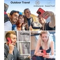 thumbnail image 2 of for Samsung Galaxy A03S Case, with Tempered Glass Screen Protector, Dust Proof Port Cover, Full Body Protection Rubber Cover Phone Case for Samsung Galaxy A03S/A02S, Black/Red, 2 of 16