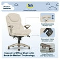 thumbnail image 5 of Serta Bonded Leather Office Chair with True Wellness BIM Tech, 250 lb. Capacity, Ivory, 5 of 23