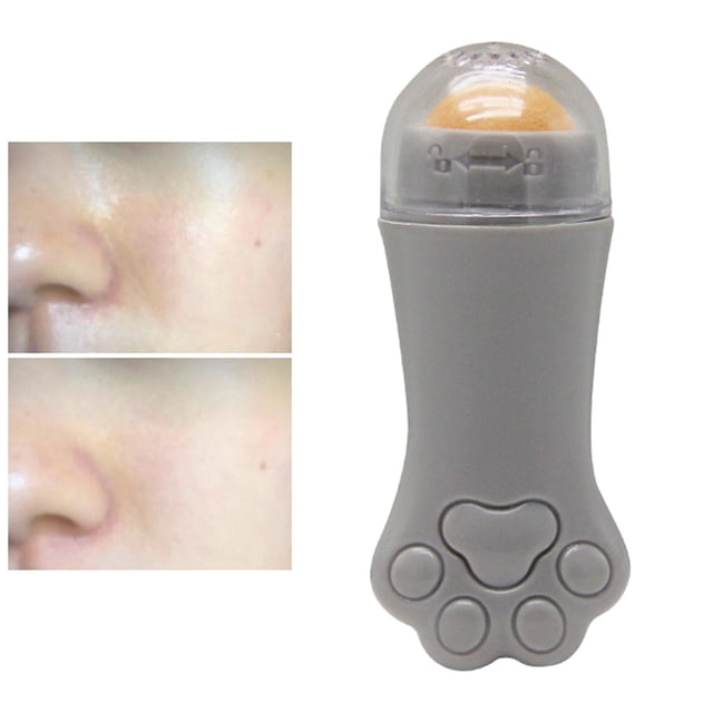 Rodillo facial absorbente de aceite, removedor de aceite de , rodillo de piedra volcánica para Colcomx Rodillo de cara volcánica