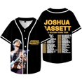 thumbnail image 2 of Joshua Bassett The Golden Years Tour Merch Baseball Jersey V-Neck Shirt Women Men Short Sleeve Streetwear Clothes, 2 of 3