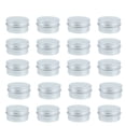 thumbnail image 1 of 20 Pcs 20ml Conteneur Cosmétique de Voyage Boîte d'Échantillons en Aluminium avec Couvercle à Vis Pot de Rangement Vide pour Maquillage, 1 of 8