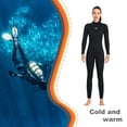 thumbnail image 2 of Soidarity Traje de buceo Trajes de baño a prueba de frío de alta eficiencia Protector solar fuerte Traje de neopreno resistente a los arañazos Camisa Deportes acuáticos Mujer Negro XS Soidarity OD020684-07, 2 of 6
