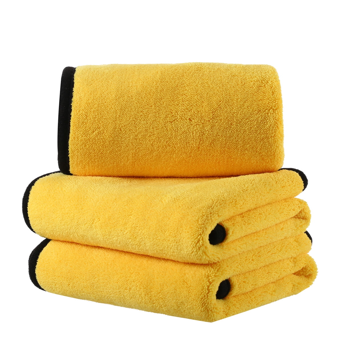 Carcarez Microfiber Auto Car Cleaning Cloth Towels 12" x 16" (Pack of 3)