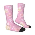thumbnail image 2 of Goofa Butterfly 1 Printed Men's Crew Socks, Soft Durable Breathable Moisture-Wicking with Odor Control Cotton socks, 2 of 9