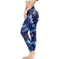 thumbnail image 3 of DISNIMO Dragonfly Printed High Waisted Leggings for Women, Tummy Control Yoga Pants Leggings Breathable Workout Yoga Pants for Workout Sport, Purple, 2XL, 3 of 6