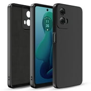 Elegant Choise Case for Moto G 5G 2024 6.5inch Liquid Silicone Protective Cover, Black