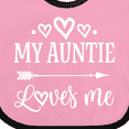 thumbnail image 4 of Inktastic Auntie Loves Me Baby Clothes Boys or Girls Baby Bib, 4 of 4