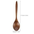 thumbnail image 2 of Raindrops 8Pcs Brown Wave Shape Multipurpose Small Soup Spoons For Family Friends 6.88x1.38x0.20Inch, 2 of 8