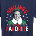 thumbnail image 3 of ELF - Christmas Smilings My Favorite - Women's Short Sleeve Graphic T-Shirt, 3 of 5