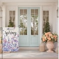 thumbnail image 3 of Hello Spring Garden Flags for Outside 12.5x18 Double Sided, Watercolor Wildflowers Flowers Small Yard Decoration, Seasonal Summer Wedding Anniversary Decor for Farmhouse Holiday Outdoor, 3 of 6