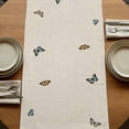 thumbnail image 5 of Table Runners 72 Inches Long Dress Scarves, Spring Floral Farmhouse Kitchen Table Runner, Coffee Tablerunners, Watercolor Lavender Daisy Butterflies Beige 14x72 Inch, 5 of 9