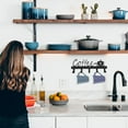 thumbnail image 4 of Houderco Organizador De Pared Para Tazas Y Utensilios Con En Metal Negro Para Cocina, 4 of 8