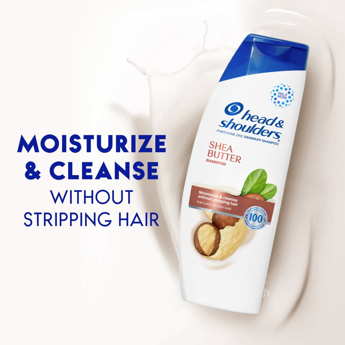 (3 pack) Head and Shoulders Dandruff Shampoo, Shea Butter, 12.5 fl oz