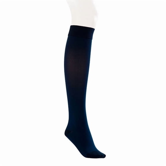 Jobst Opaque SoftFit 15-20 Closed Toe Knee High Compression Stockings Midnight Navy Medium