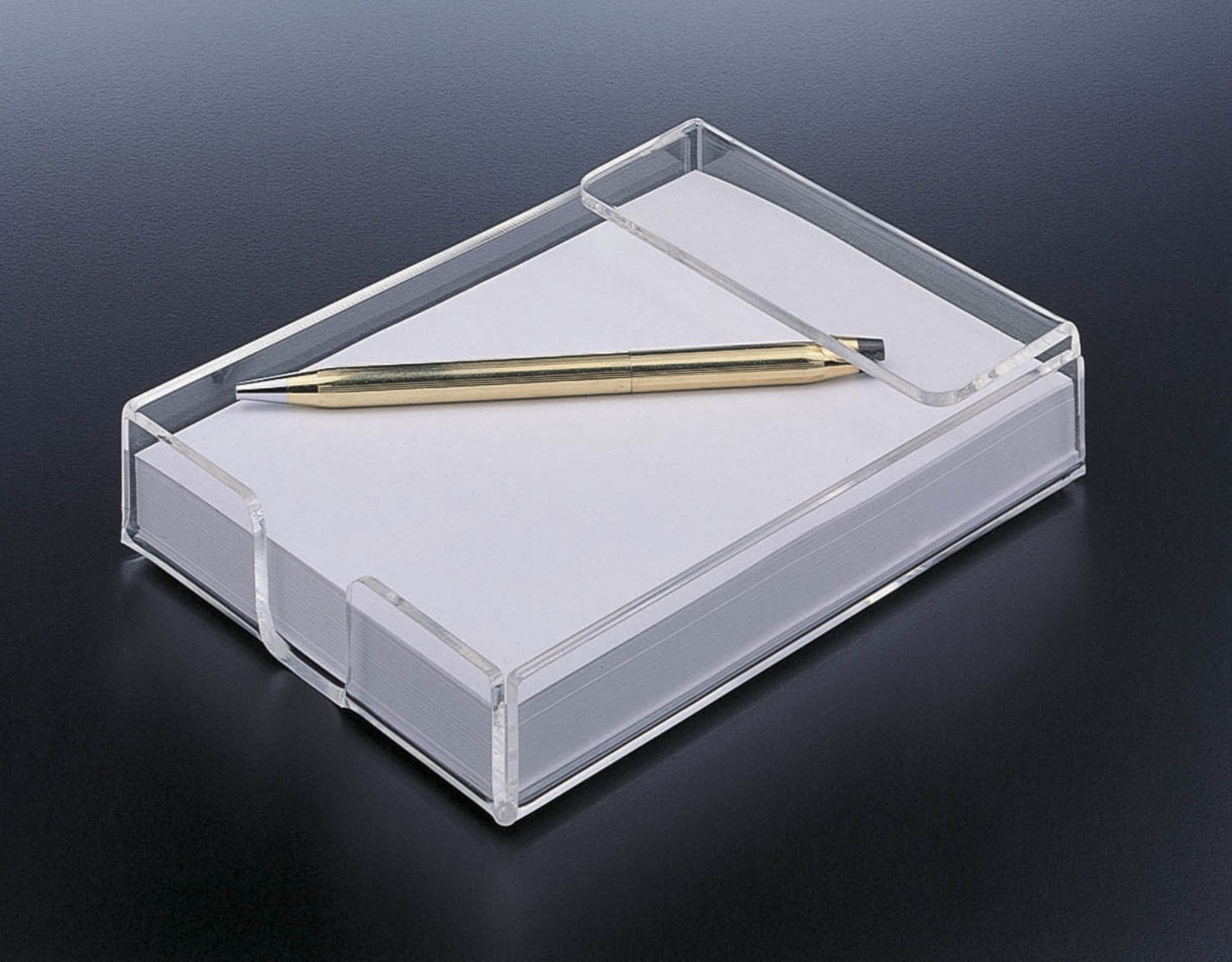 Notepad / Memo Holder Clear Acrylic Design 4x6 (WITH PAPER)