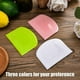 thumbnail image 5 of Raspador de masa de plástico, cuerno de repostería, cortador de masa, 2 piezas de raspador de masa de plástico, espátulas de pan para cocina, repostería, panqueques, 12 x 9,5 cm (rosa+blanco+, 5 of 5