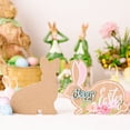 thumbnail image 3 of kurtrusly Forest Animals Decorations Rabbit Wooden Ornaments For Easter Celebration Fairty Party Decorations BLUE HAPPY, 3 of 6