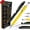 Multicolor, variant on 2 Pack Multitool Pen Set, 9 in 1 Pocket Multi Tool Pen with Light, Stylus, Ruler, Screwdriver, Level and Bottle Opener, Perfect for Outdoor and Daily Use, Fathers Day Birthday Gifts for Men Dad