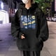 thumbnail image 5 of Sudadera con capucha de forro polar con estampado gráfico de pintura al óleo divertida para hombre, sudadera con capucha estilo gótico vintage para hombre, sudadera con capucha estilo urbano Y2K, 5 of 5