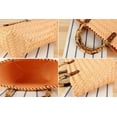 thumbnail image 7 of Handwoven Tote Bag for Women Straw Hobo Bag with Bamboo Handle PVC Bag Rattan Woven Handbag Summer Beach Purse, 7 of 7