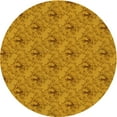 thumbnail image 1 of Ahgly Company Indoor Round Patterned Sedona Brown Area Rugs, 3' Round, 1 of 6