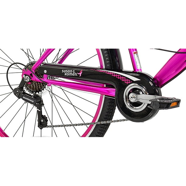 Susan G Komen 26 Cruiser Womens Bike, Hot Pink Walmart Business