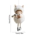 thumbnail image 3 of Adorno de peluche navideño | Decoración colgante con ángeles para árbol de Navidad, rosa blanco, 7x4x14cm, suave al tacto, tela plástica duradera, decoración festiva para el hogar, regalo para las, 3 of 6
