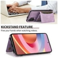 thumbnail image 3 of Dteck Case for Samsung Galaxy A32 5G 6.4-inch,Shockproof Rubber Case Card Holder Wallet Hybrid Leather Kickstand Protective Lightweight Cover for Galaxy A32 5G,Purple, 3 of 6