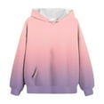 thumbnail image 4 of KPOPLK Girls Zip Up Hoodies Tie Dye Printed Cotton Zipper Sweatshirts Hooded for Toddler Kids(150,Pink), 4 of 5
