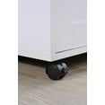 thumbnail image 2 of Hodedah Kitchen Cart with Spice Rack plus Towel Holder, White, 2 of 10