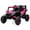 Pink, variant on Kidzone 12V Ride On UTV Car for Toddlers 37-96 Months, Single Seat Electric Off-Road Vehicle with Remote, Rear Suspension, LED Lights, Double Doors, Safety Belt, Music & Horn - Black