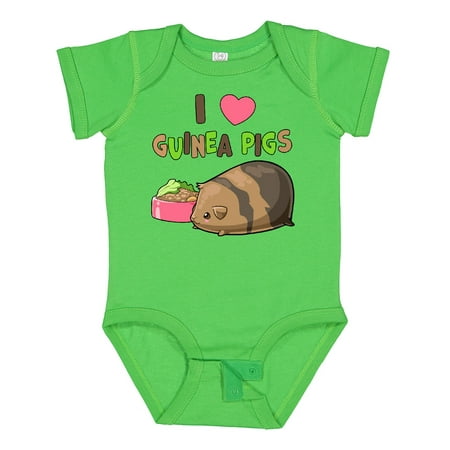 

Inktastic I Love Guinea Pigs Gift Baby Boy or Baby Girl Bodysuit