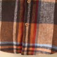 thumbnail image 6 of 12 Month Girl Coat Toddler Flannel Shirt Jacket Plaid Long Sleeve Lapel Shacket Kids Boys Girls Coats Fall Tops New Fall Jackets Winter Outerwear Brown 3-4T, 6 of 8