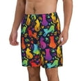 thumbnail image 2 of Naloa Colorful Cats Men's Beach Shorts, Surfing shorts, Swim trunks, Quick Dry Swim Trunks for Surfing Beach Fun - XX-Large, 2 of 9