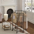 thumbnail image 3 of Colacoor Clothes Rack with Wheel, Portable Clothing Racks for Hanging Clothes, Bold Hexagon Multi Functional Garment Rack for Bedroom, Living Room, 3 of 8