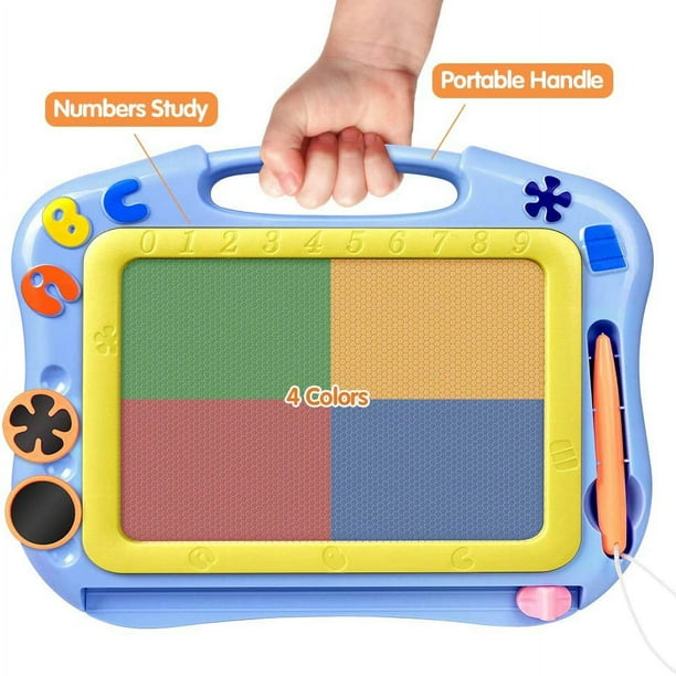 Amgra Magnetic Drawing Board Toddler Toys For Boys Girls 17 Inch Magna Erasable Doodle Board For Kids A Colorful Etch Education Sketch Doodle Pad Tod