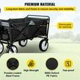 thumbnail image 5 of VEVOR Wagon Cart Folding Wagon Cart with 176lbs Load Outdoor Utility Wagon w/Adjustable Handle Orange, 5 of 5