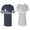 Men Navy / Women Heather, variant on Fashion Prince Princess Matching Couple Cotton Jerseys (Men Navy / Women Black) (Men S / Women S)