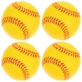 thumbnail image 1 of LOLIPPYY 2Pcs PU Sponge Baseballs for Practicing Baseball Yellow Indoor and Outdoor Use Safe for Children, 1 of 8