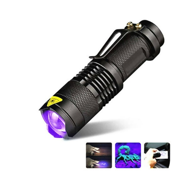 Linterna UV de 395 nm Linterna ultravioleta Detector de billetes con zoom LED A Ndcxsfigh Para Estrenar