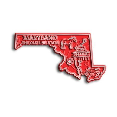 Value Line Magnets - Maryland The Old State Line Map Fridge Magnet