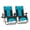 Emerald, variant on SUMMIT LIVING 2-Piece Padded Zero Gravity Chair Outdoor Patio Recliner with Adjustable Headrest and Cup Holder, Blue