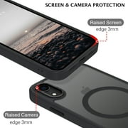iPhone XR Phone Case, BENTOBEN Phone Case iPhone XR Magnetic Case Compatible with Mag-safe Translucent Matte Slim Shockproof Anti-Fingerprint Anti-Scratch Cover for iPhone XR 6.1