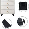 thumbnail image 4 of Patas ajustables negras para muebles de 4 piezas, patas para muebles de aleación de aluminio, patas triangulares ajustables para cocina, para gabinete, sofá, mesa de centro, cabina de TV, 4 of 5